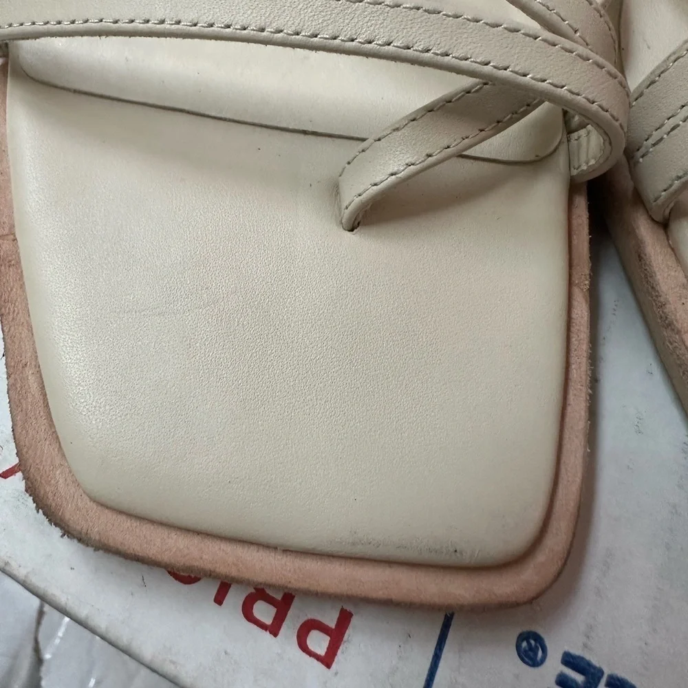 Dolce Vita Gemini Ankle Strap wedge sandal 12M‎ Ivory leather